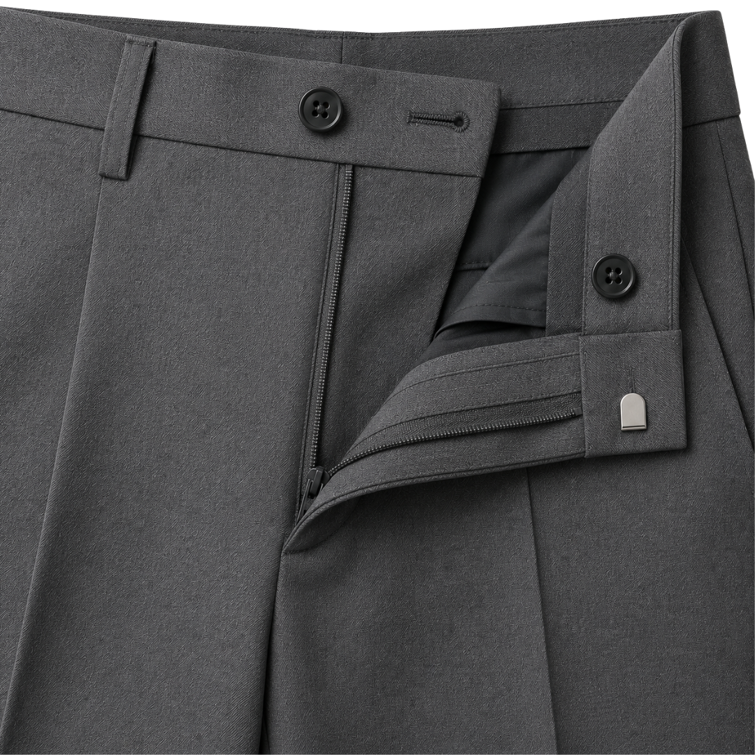 Tailored Dress Trousers – Charcoal Grey | Gondi Caboni