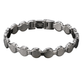 Stainless Steel Circle Link Bracelet – Silver | Gondi Caboni