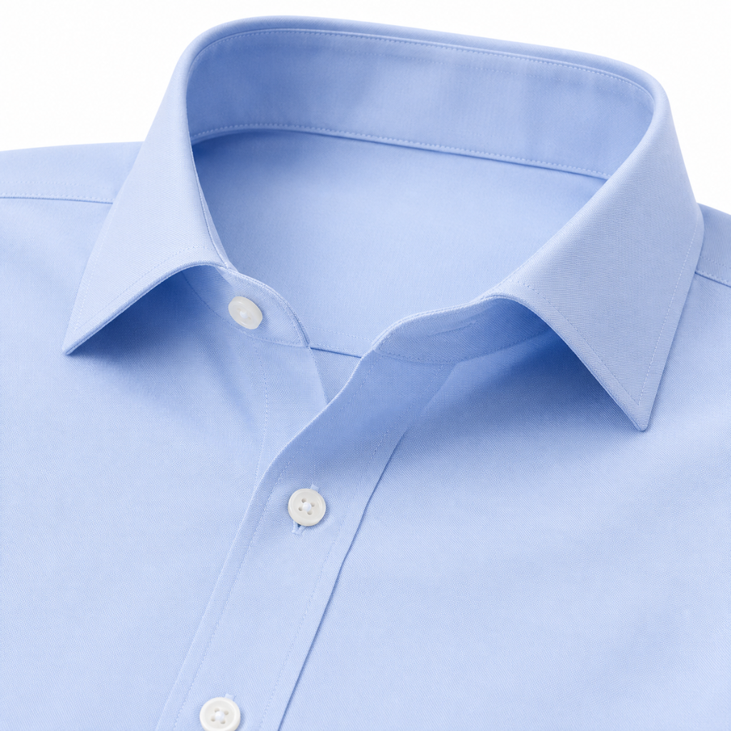 Classic Cotton Dress Shirt – Sky Blue | Gondi Caboni