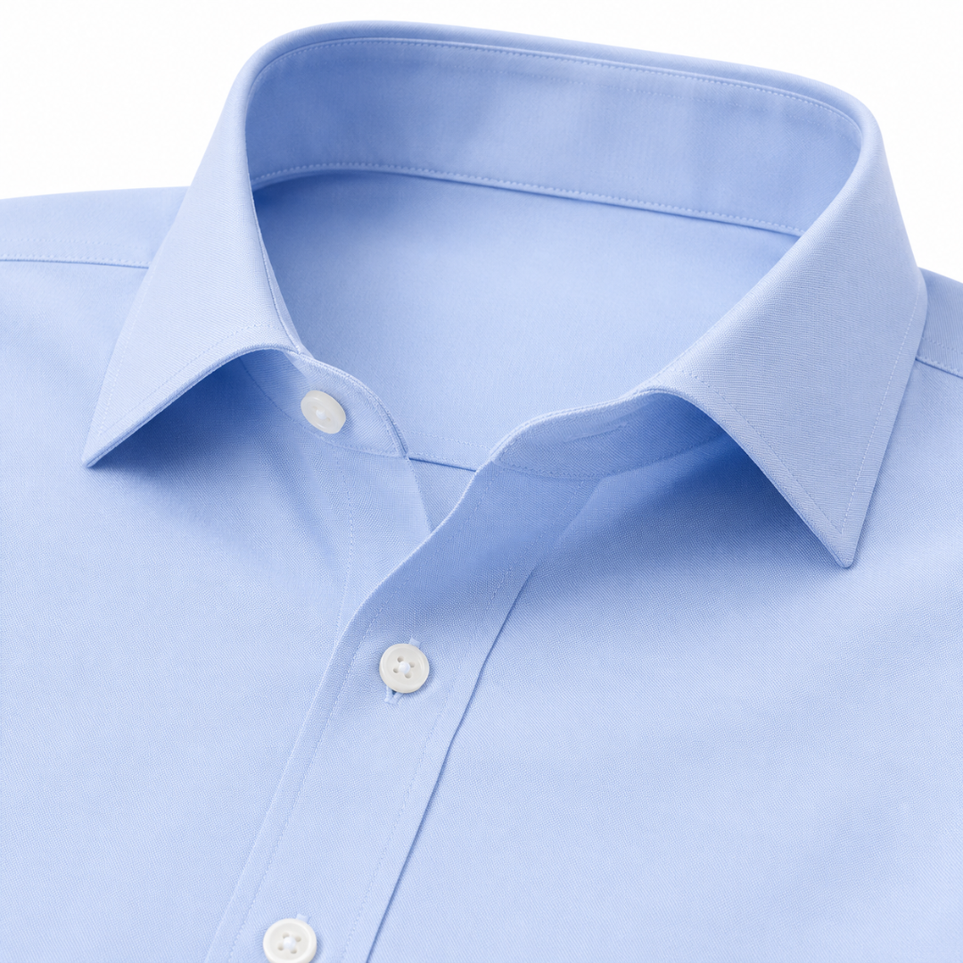 Classic Cotton Dress Shirt – Sky Blue | Gondi Caboni