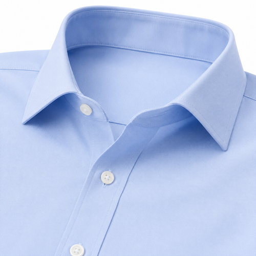 Classic Cotton Dress Shirt – Sky Blue | Gondi Caboni