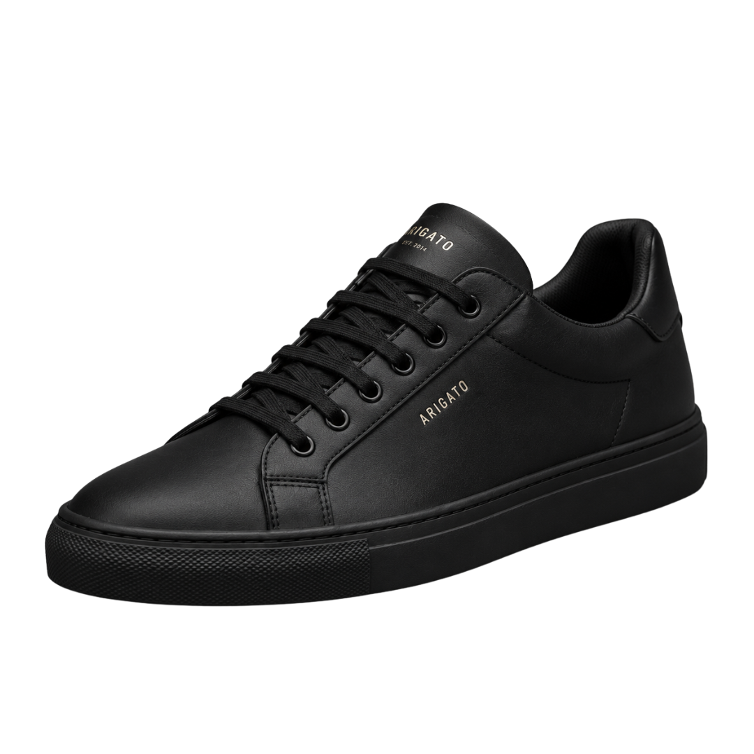 Premium Leather Trainers – Black | Gondi Caboni