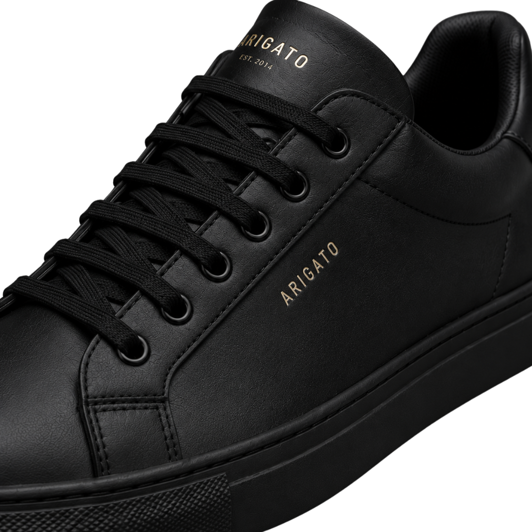 Premium Leather Trainers – Black | Gondi Caboni