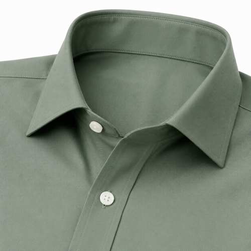 Premium Cotton Dress Shirt – Sage Green | Gondi Caboni